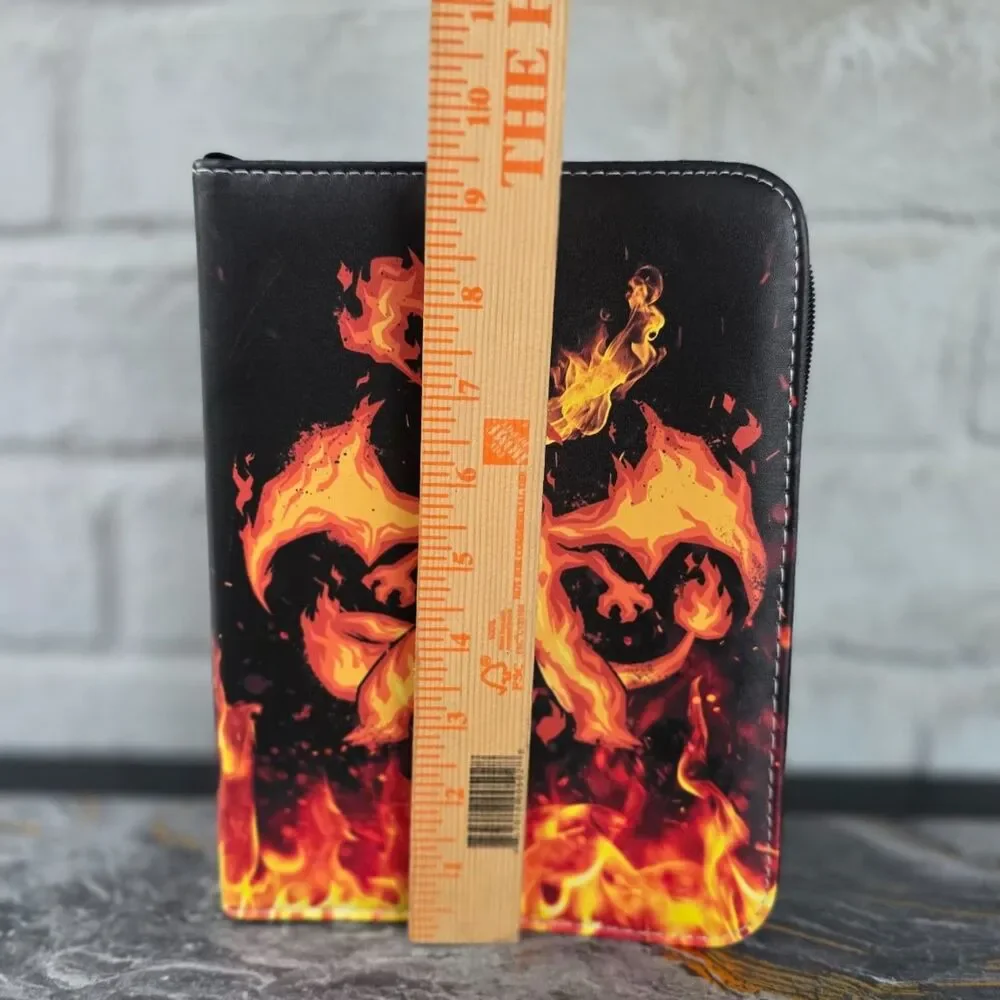 Pokemon Charizard Trading Card Binder 4-Pocket Zippered 3-Ring Album